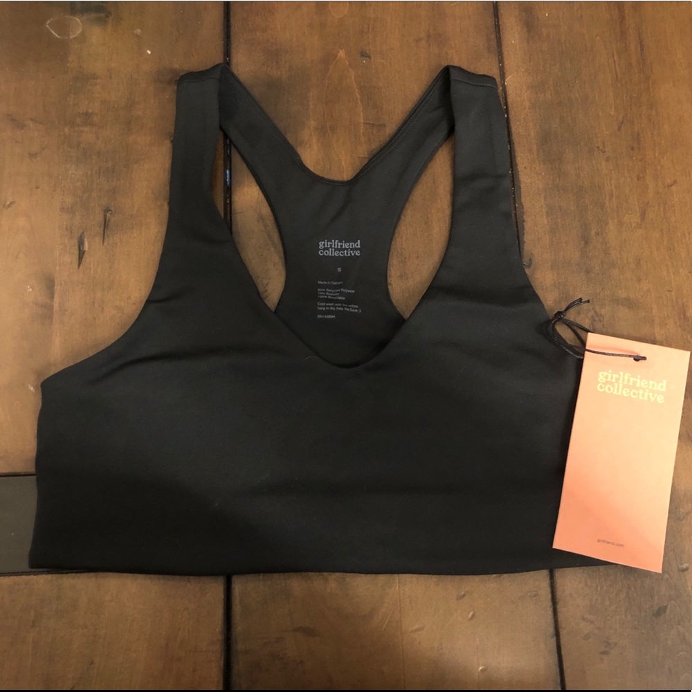 Black FLOAT Lola Girlfriend Collective Bra NWT